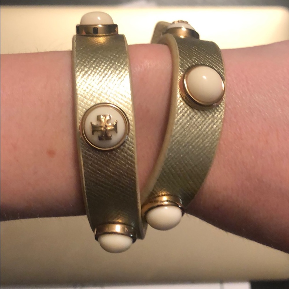 Tory Burch Leather Wrap Bracelet